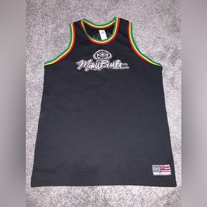 HAWAII MAUIBUILT MAUI BUIILT JERSEY TANK TOP SLEEVELESS BLACK RASTA VINTAGE